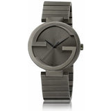 Gucci G Interlocking Quartz Grey Dial Grey Steel Strap Watch For Men - YA133210 Authentic Buy Shop Now