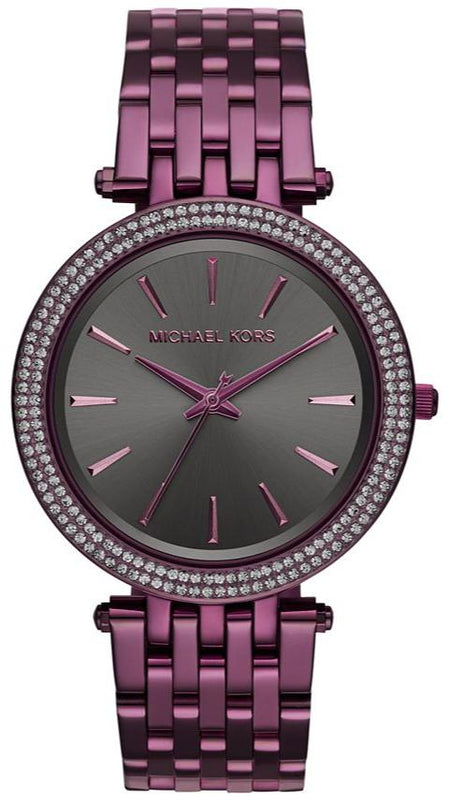 Michael Kors Darci Black Dial Purple Steel Strap Watch for Women - MK3554 Authentic Buy Shop Now