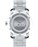 Movado Bold Crystal Dot Silver Dial Silver Steel Strap Watch For Women - 3600334 Authentic Buy Shop Now