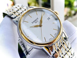 Tissot T Classic Carson Quartz White Dial Two Tone Steel Strap Watch for Men - T085.410.22.011.00 Authentic Buy Shop Now