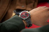 Breitling Top Time B01 Chevrolet Corvette Red Dial Black Leather Strap Watch for Men - AB01761A1K1X1 Authentic Buy Shop Now