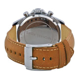 Michael Kors Gage Chronograph Quartz Black Dial Brown Leather Strap Watch For Men - MK8333 Authentic Buy Shop Now