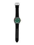 Michael Kors Maritime Analog Green Dial Black Silicone Strap Watch for Men - MK9158 Authentic Buy Shop Now