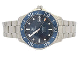 Tag Heuer Aquaracer Caliber 5 Automatic Blue Dial Silver Steel Strap Watch for Men - WAN2111.BA0822 Authentic Buy Shop Now