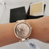 Michael Kors Parker Quartz Rose Gold Dial Rose Gold Steel Strap Watch For Women - MK6660 Authentic Buy Shop Now