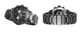 Tommy Hilfiger Evan Chronograph Quartz Black Dial Black Steel Strap Watch For Men - 1710410 Authentic Buy Shop Now