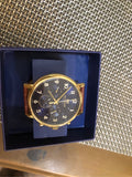 Tommy Hilfiger Daniel Blue Dial Brown Leather Strap Watch for Men - 1710380