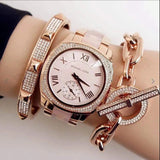 Michael Kors Bryn Rose Gold Dial Two Tone Steel Strap Watch for Women - MK6135 Authentic Buy Shop Now