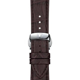 Tissot Gentlemen Silver Dial Brown Leather Strap Watch for Men - T127.410.16.031.01 Authentic Buy Shop Now