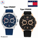 Tommy Hilfiger Blaze Multifunction Black Dial Black Rubber Strap Watch For Men - 1792028 Authentic Buy Shop Now