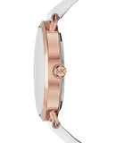 Michael Kors Portia Rose Gold Dial White Leather Strap Watch For Women - MK2660 Authentic Buy Shop Now