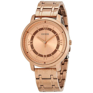 Guess Montauk Rose Gold Dial Rose Gold Steel Strap Watch For Women - W0933L3 Authentic Buy Shop Now