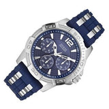 Guess Oasis Multifunction Blue Dial Two Tone Steel Strap Watch for Men- W0366G2 Authentic Buy Shop Now