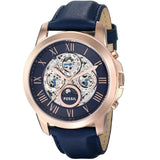 Fossil Grant Automatic Blue Dial Blue Leather Strap Watch for Men - ME3029 Authentic Buy Shop Now