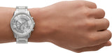 Armani Exchange Outerbanks Chronograph Silver Dial Silver Steel Strap Watch For Men - AX7141 Authentic Buy Shop Now