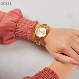 Guess Lola Quartz Gold Dial Gold Steel Strap Watch For Women - W1145L3 Authentic Buy Shop Now