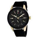 Tommy Hilfiger Austin Black Dial Black Rubber Strap Watch for Men - 1791636 Authentic Buy Shop Now