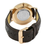 Daniel Wellington Classic York Black Dial Brown Leather Strap Watch For Men - DW00100128 Authentic Buy Shop Now
