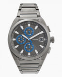 Fossil Everett Chronograph Grey Dial Grey Steel Strap Watch for Men - FS5830 Authentic Buy Shop Now