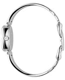 Gucci Guccissima Diamonds Mother of Pearl Dial Silver Steel Strap Watch For Women - YA134504 Authentic Buy Shop Now