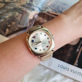 Marc Jacobs Mandy Gold Dial Gold Steel Strap Watch for Women - MJ3549 Authentic Buy Shop Now