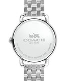 Coach Delancey Classic White Dial Silver Steel Strap Watch for Women - 14502260 Authentic Buy Shop Now