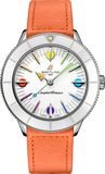 Breitling Superocean Heritage '57 Pastel Paradise White Dial Orange Leather Watch for Women - A10340A11A1X1 Authentic Buy Shop Now