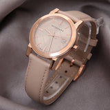 Burberry The City Beige Dial Beige Leather Strap Watch for Women - BU9109 Authentic Buy Shop Now