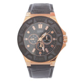 Guess Force Analog Black Dial Black Leather Strap Watch For Men - W0674G6 Authentic Buy Shop Now