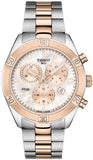 Tissot PR 100 Sport Chic Chronograph Mother of Pearl Dial Two Tone Steel Strap Watch for Women - T101.917.22.151.00 Authentic Buy Shop Now