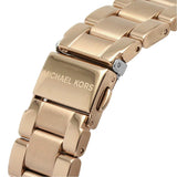 Michael Kors Everest Chronograph Black Dial Rose Gold Steel Strap Watch for Women - MK6972 Authentic Buy Shop Now