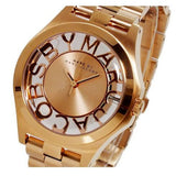 Marc Jacobs Henry Rose Gold Dial Rose Gold Steel Strap Watch for Women - MBM3293 Authentic Buy Shop Now