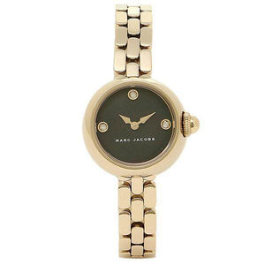 Marc Jacobs Courtney Mother of Pearl Black Dial Gold Steel Strap Watch for Women - MJ3460 Authentic Buy Shop Now