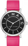 Marc Jacobs Roxy Black Dial Pink Leather Strap Watch for Women - MJ1535 Authentic Buy Shop Now