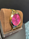 Michael Kors Slim Runway Pink Dial Rose Gold Steel Strap Watch for Women - MK3264 Authentic Buy Shop Now