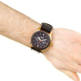 Fossil Machine Chronograph Black Dial Black Leather Strap Watch for Men - FS5120 Authentic Buy Shop Now