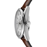 Tag Heuer Carrera Day Date Silver Dial Brown Leather Strap Watch for Men - WBN2011.FC6484 Authentic Buy Shop Now