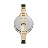 Michael Kors Jaryn Quartz Gold Dial Black Steel Strap Watch For Women - MK4544 Authentic Buy Shop Now