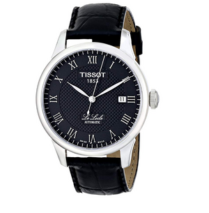 Tissot T Classic Le Locle Automatic Black Dial Black Leather Strap Watch For Men - T41.1.423.53 Authentic Buy Shop Now