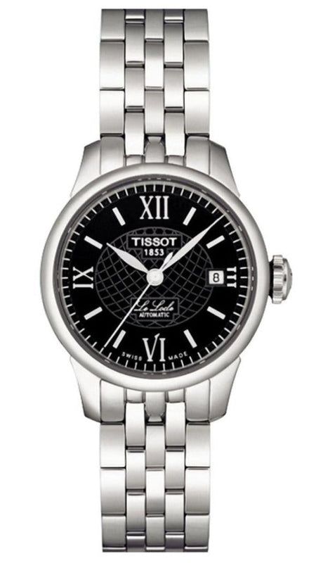 Tissot Le Locle Automatic Small Lady Black Dial Silver Steel Strap Watch For Women - T41.1.183.53 Authentic Buy Shop Now