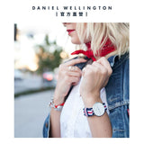 Daniel Wellington Classic Canterbury White Dial Two Tone NATO Strap Watch For Women - DW00100051 Authentic Buy Shop Now