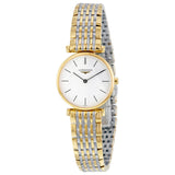 Longines La Grande Classique White Dial Two Tone Mesh Bracelet Watch for Women - L4.209.2.12.7 Authentic Buy Shop Now