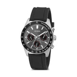 Guess Altitude Chronograph Black Dial Black Rubber Strap Watch for Men - GW0332G1 Authentic Buy Shop Now