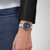 Tissot Seastar 1000 Lady Black Dial Silver Steel Strap Watch for Women - T120.210.11.051.00 Authentic Buy Shop Now