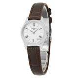 Tissot Tradition 5.5 Lady Silver Dial Brown Leather Strap Watch for Women - T063.009.16.018.00 Authentic Buy Shop Now
