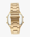 Fossil Retro Digital Gold Dial Gold Steel Strap Watch for Men - FS5843 Authentic Buy Shop Now