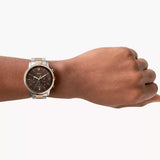 Fossil Neutra Chronograph Brown Dial Two Tone Steel Strap Watch for Men - FS5869 Authentic Buy Shop Now