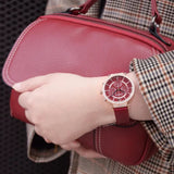 Swarovski Passage Chrono Red Dial Red Leather Strap Watch for Women - 5580345 Authentic Buy Shop Now