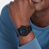 Movado Bold TR90 Black Dial Black Leather Strap Watch For Men - 3600307 Authentic Buy Shop Now