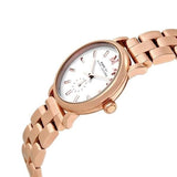 Marc Jacobs Baker White Dial Rose Gold Steel Strap Watch for Women - MBM3248 Authentic Buy Shop Now
